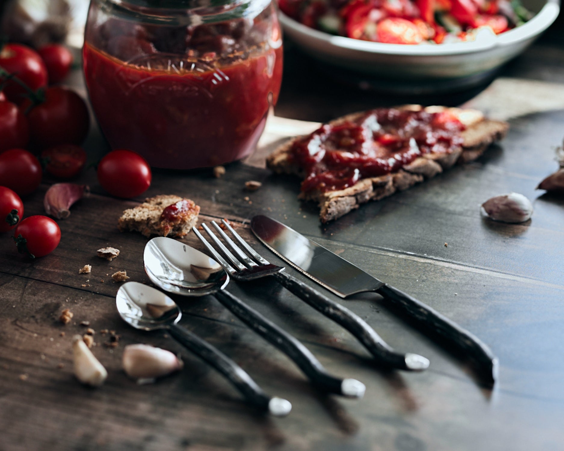 Seville Silver Stainless Steel Rustic Cutlery Set